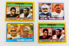 4 NFL Leaders Football Cards