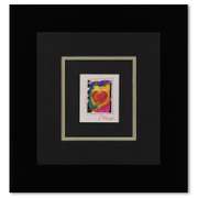 Peter Max, "Heart Series I" Framed Limited Edition Lithograph, Numbered 119/300 and Hand Signed with Certificate of Authenticity.