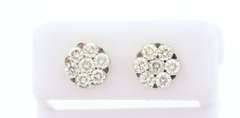 Beautiful Diamond Studded 14k Yellow Gold Earrings