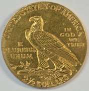 Sharp 1910 US $2.50 Indian Gold Piece