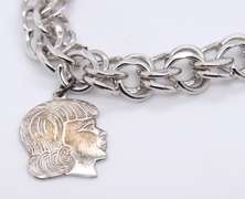 Vintage Sterling Silver Charm Bracelet