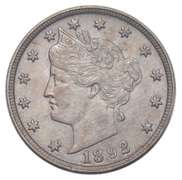 1892 Liberty V Nickel