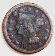 1849 U.S. Large Cent Coin