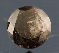 Gorgeous .57ct chocolate and silver Diamond solitaire