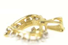 14K Yellow Gold 0.25 Ctw Diamond Heart Love Symbol Pendant