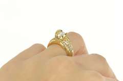 14K Yellow Gold 1.60 Ctw Pressure Diamond Engagement Ring