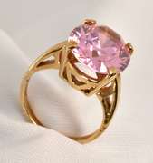 Popular Pink Topaz Ring