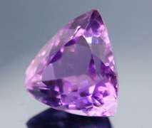 Glittering 7.83ct trillion cut Bolivian Amethyst