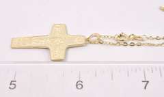 Unique Cross Pendant in Yellow Gold