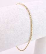 Brilliant Rope Chain Bracelet in 14K Yellow Gold