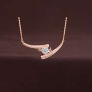 18K ROSE GOLD OVER 925 SS