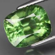 Superb 3.40ct cushion cut grass green Peridot