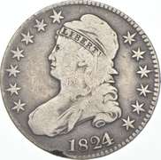 1824/1 Capped Bust Half Dollar - 101a