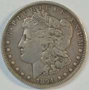 Super Rare 1894-P Morgan Silver Dollar. Ultra key date in XF
