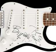 Green Day Autographed Facsimile Signed Guitar