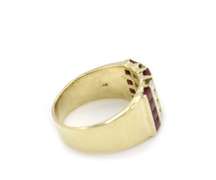 3.56ctw Ruby and Diamond Men's Ring in 14K