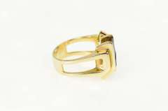 14K Yellow Gold 2.68 Ctw Tourmaline Diamond Squared Cocktail Ring