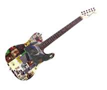 ZZ Top Billy Gibbons Autographed Signed Custom Photo Graphics Guitar ACOA