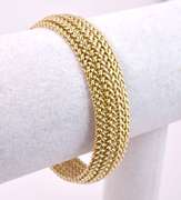 Wonderful Woven Bracelet in 14K Yellow Gold