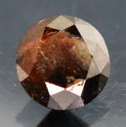 Glistening .91ct black calico Diamond solitaire