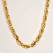 Pretty Interlovking Ovals Link Necklace