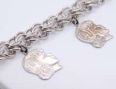 Vintage Sterling Silver Charm Bracelet
