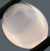 Glowing! 13.11ct powder pink Rose Quartz cabochon