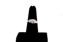 ladies 14k white gold diamond ring.