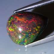 Rare 3.18ct full cover glittering black Opal