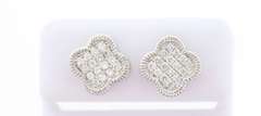 14kt White Gold & Diamond Earrings