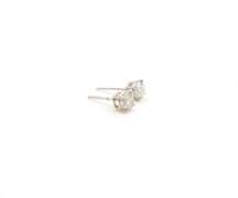 Elegant White Gold 1ctw Diamond Stud Earrings