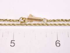 Brilliant Rope Chain Bracelet in 14K Yellow Gold