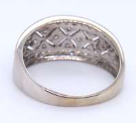 Dazzling White Gold Diamond Wide Band