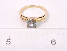 Tasteful Topaz Ring in 14K Yellow Gold
