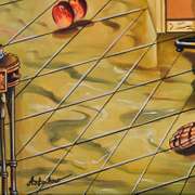 Alexander Astahov, "Chagall View" Framed Limited Edition on Canvas, Numbered and Hand Signed with Letter of Authenticity.