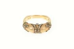 14K Rose Gold 0.96 Ctw Champagne Diamond Statement Ring