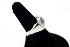 14k white gold ladies diamond ring.