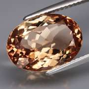 Glittering 7.52ct bright orange amber Imperial Topaz