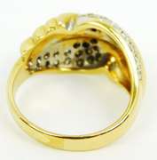 Exceptional Vintage 14K Multi-Diamond Dome Ring, Size 8