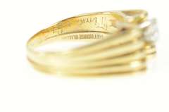 14K Yellow Gold 0.35 Ct Unique Diamond Solitaire Engagement Ring