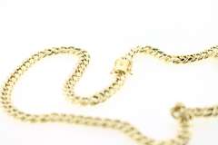 Eccentric 10kt Yellow Gold Curb Chain Necklace