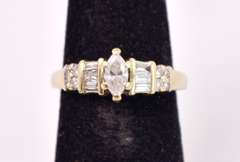 Amazing Approx. 0.65CTW Diamond Ring in 14K Yellow Gold