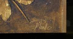 Decorative Art Unique Leaf  Engraving