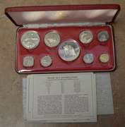 1974 9 Piece Commonwealth Of Bahamas Proof Set Minted At Franklin Mint