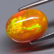 Exceptional 2.54ct full body flashing Semi Black Opal