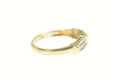 10K Yellow Gold 0.20 Ctw Baguette Diamond Tiered Statement Ring
