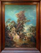 Astonishing Vintage Large Original Oil On Canvas