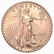 1995 $10 American Gold Eagle - 1/4 Oz. .999 Fine Gold