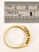 I Love You Channel Set Diamond Ring