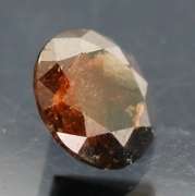Glistening .91ct black calico Diamond solitaire